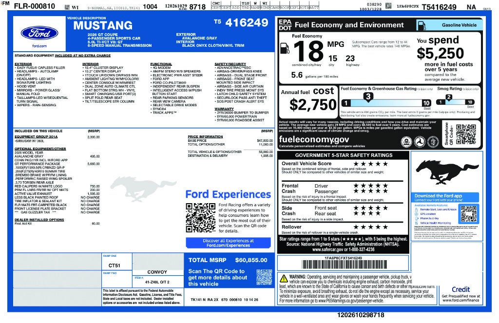 2026 Ford Mustang GT Premium