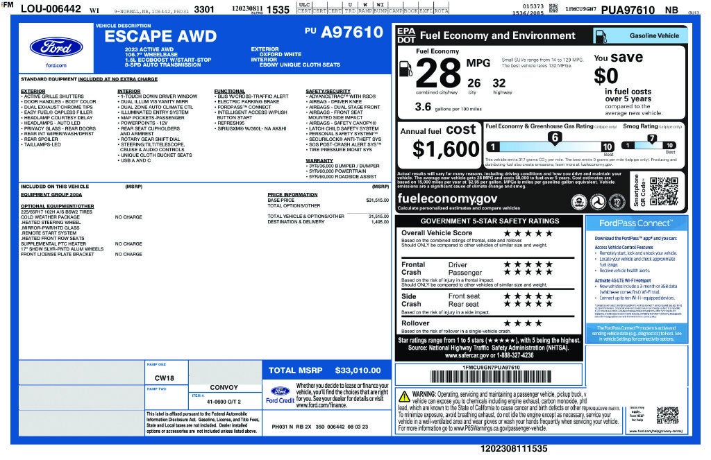 2023 Ford Escape Active