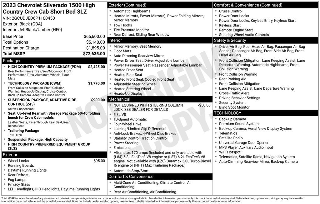 2023 Chevrolet Silverado 1500 High Country