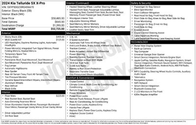 2024 Kia Telluride SX X-Pro