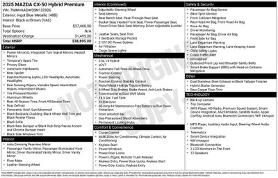 2025 Mazda Mazda CX-50 Hybrid Premium