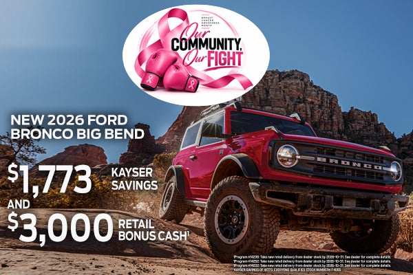 New 2026 Ford Bronco Big Bend