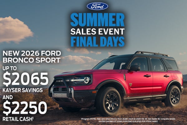 2026 Ford Bronco Sport